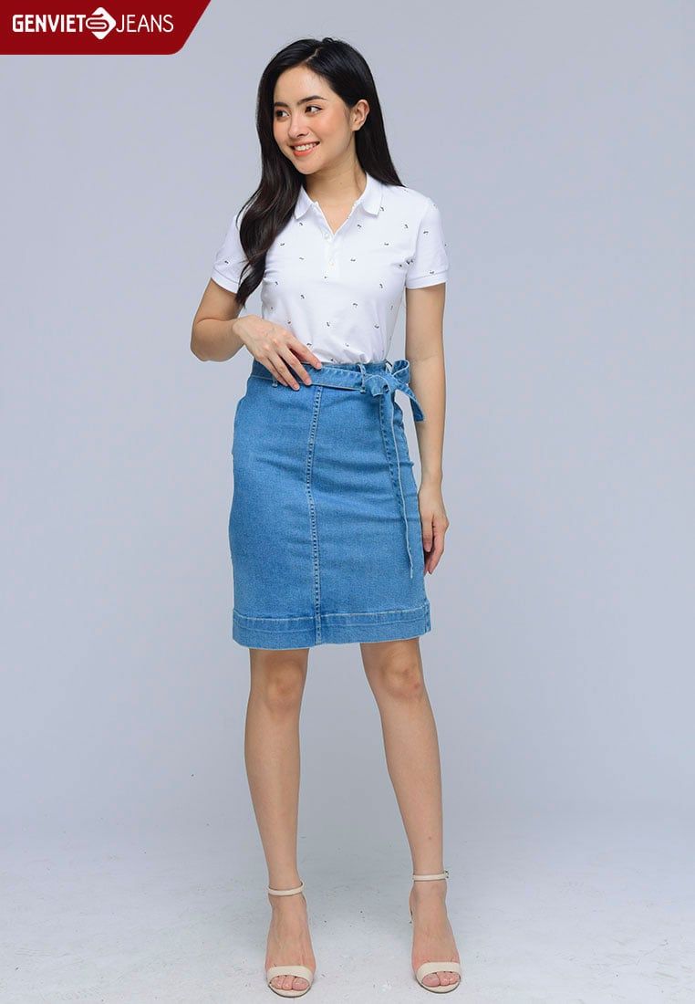  Chân Váy - Juyp Nữ Jeans Suông Vừa DJ323J999 