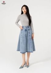 Juyp Dài Jeans Nữ Dáng Xoà TJ227J8413