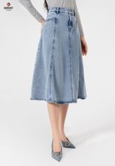 Juyp Dài Jeans Nữ Dáng Xoà TJ227J8413