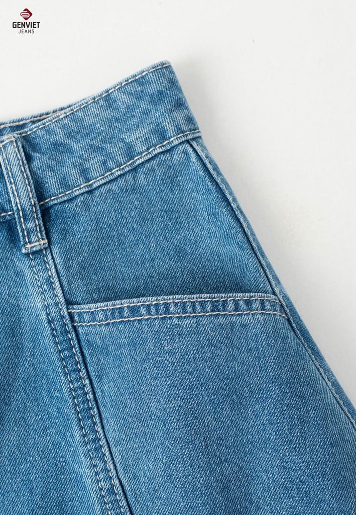 Juyp Dài Jeans Nữ Dáng Xoà TJ227J8413