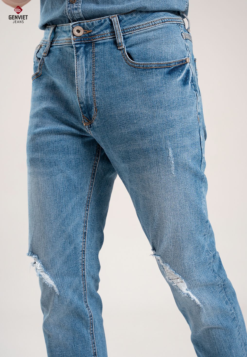  Quần Dài Nam Jeans Col Cơ Bản T1103J8139 