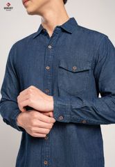 Áo Sơ Mi Jeans Dài Tay Nam