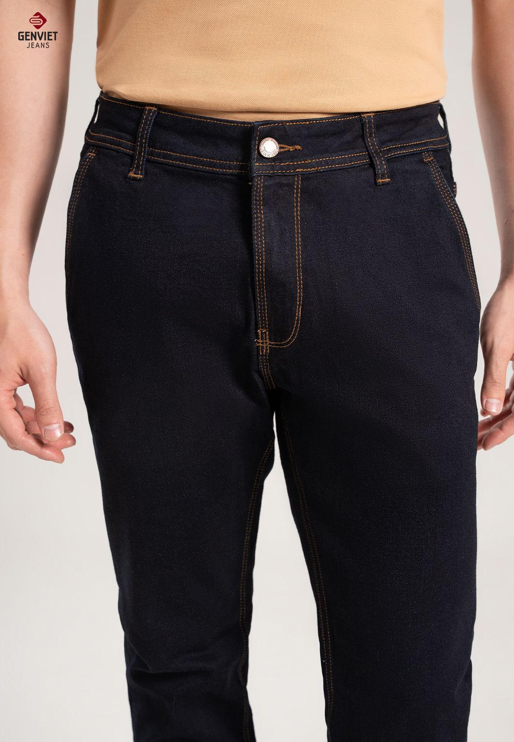  Quần Dài Nam Jeans Col Đứng T1108J8144 