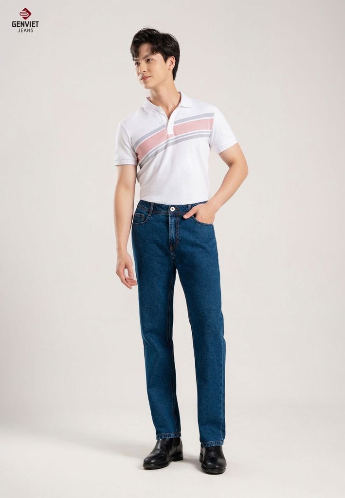 Quần Jeans Nam Ống Đứng D1109J8135