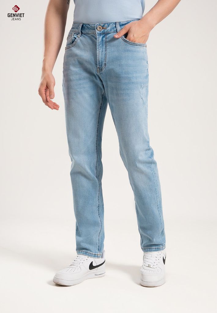 Quần Jeans Nam Ống Col Đứng T1108J8277