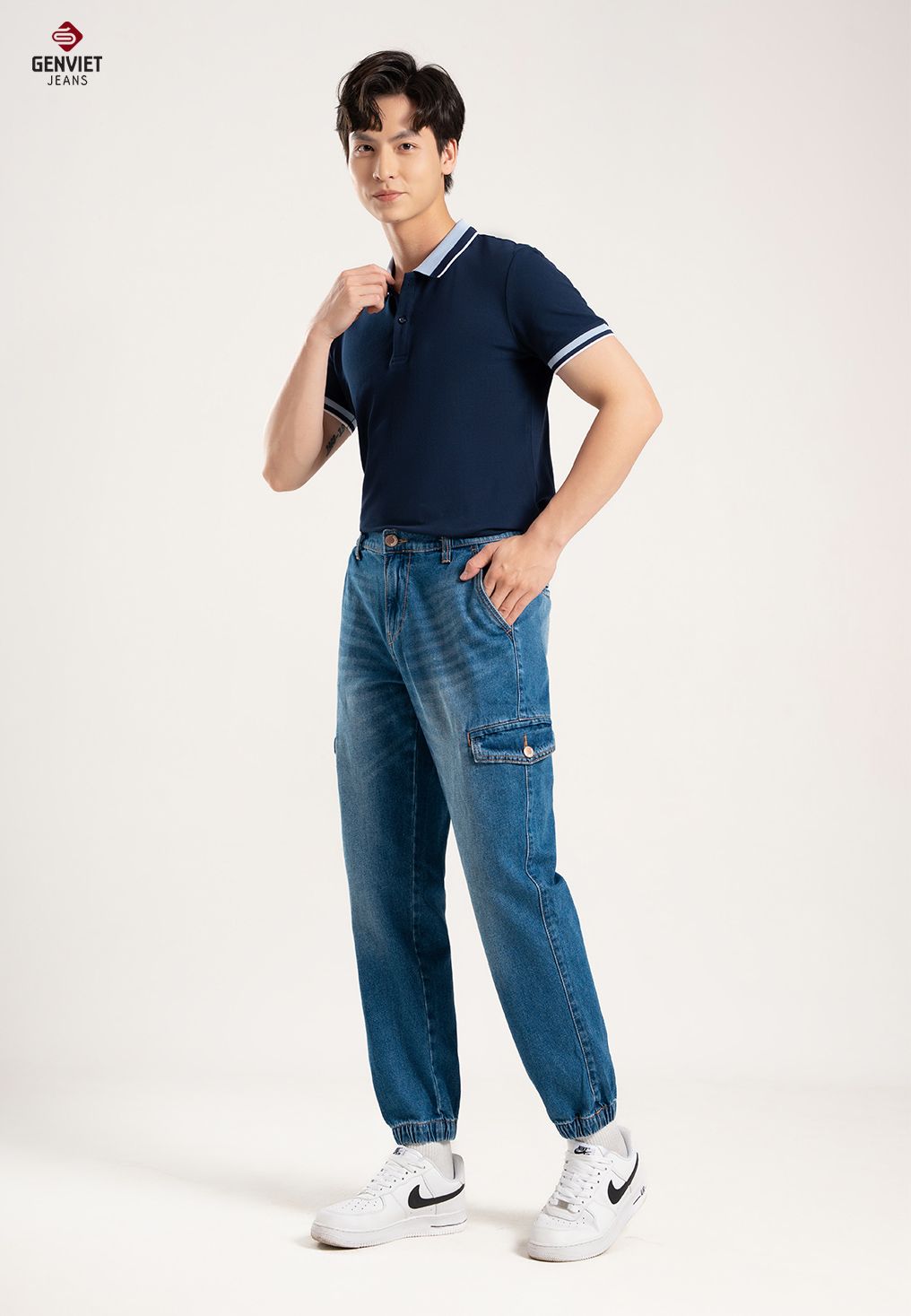  Quần Dài Nam Jeans Jogger T1111J8143 