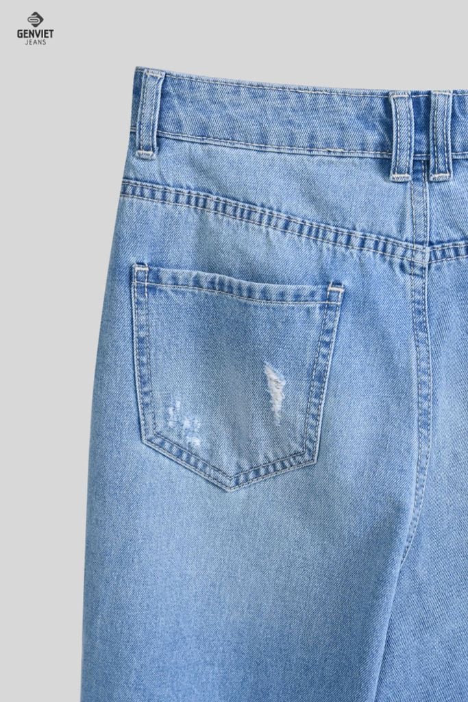Quần Jeans Nữ Ống Suông XQ124J8271