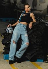 Quần Jeans Nữ Ống Suông XQ124J8271