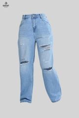 Quần Jeans Nữ Ống Suông XQ124J8271