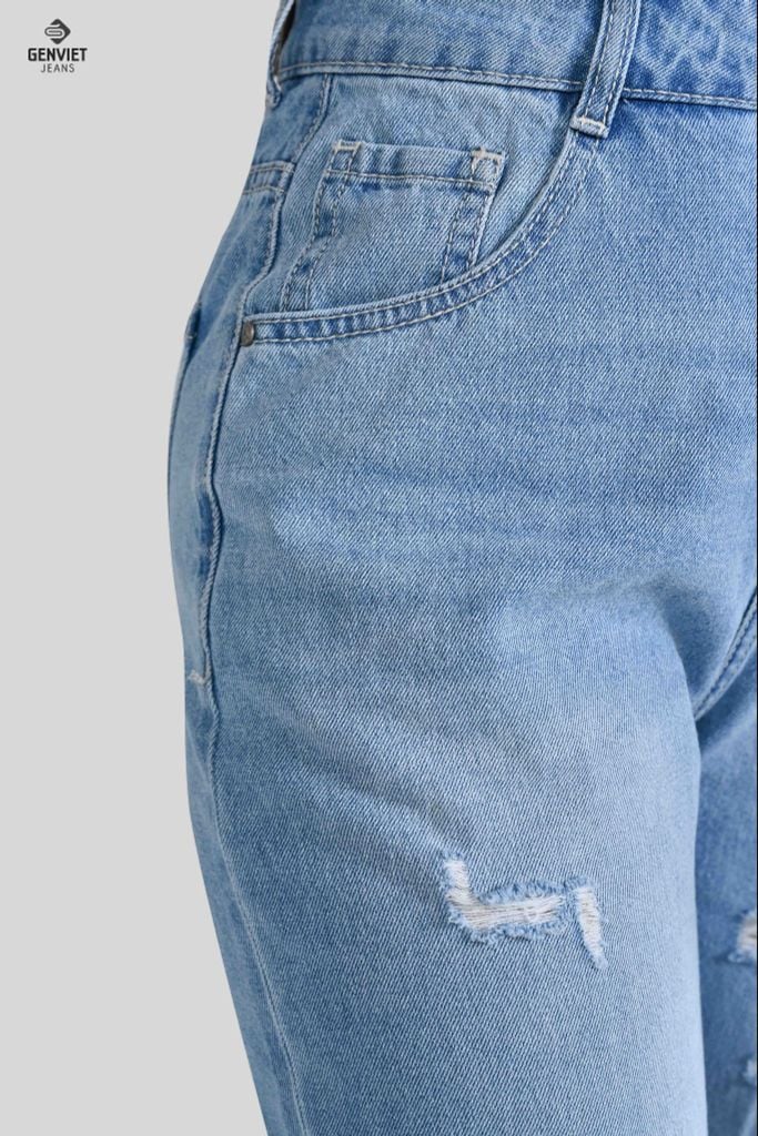 Quần Jeans Nữ Ống Suông XQ124J8271