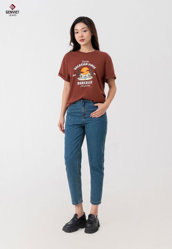 Quần Jeans Nữ Dáng Baggy TQ104J8527