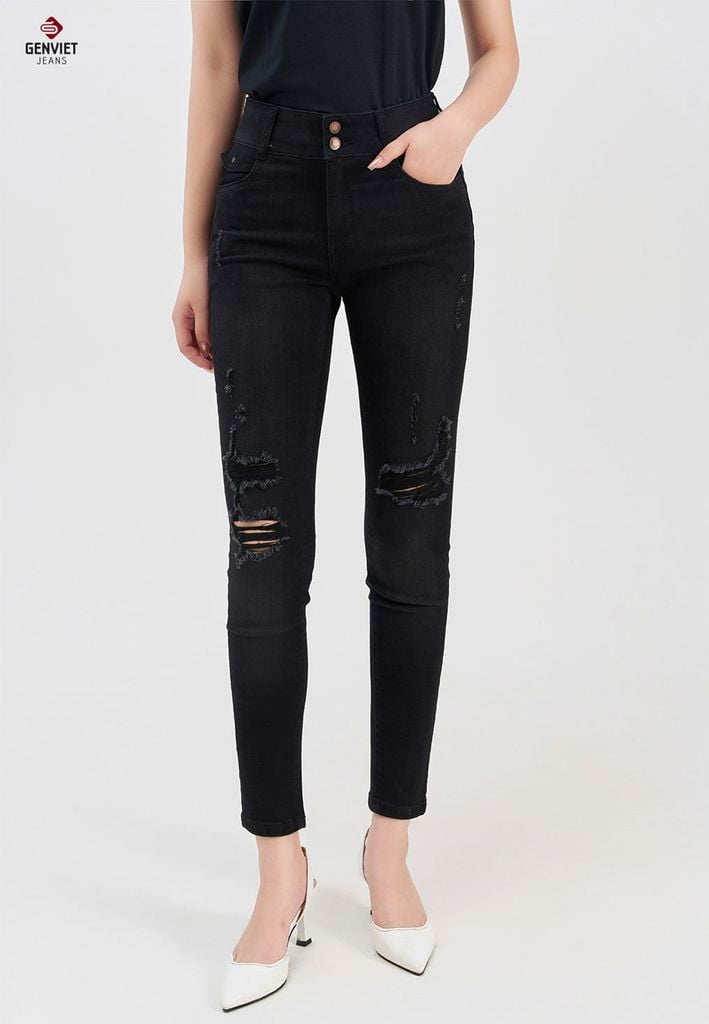 Quần Jeans Nữ Ống Col Vừa TQ103J8158