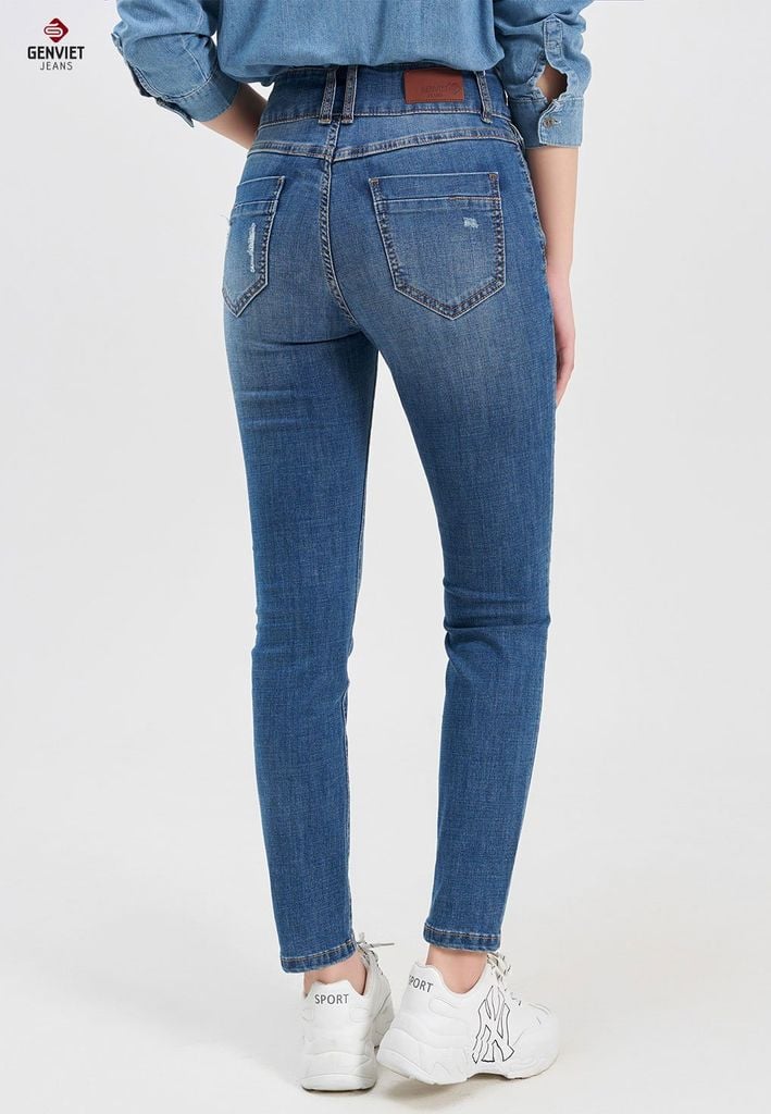 Quần Jeans Nữ Ống Col Vừa TQ103J8158