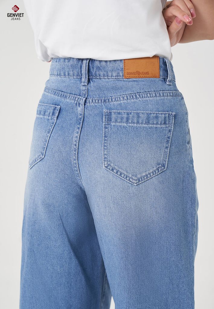 Quần Jeans Nữ Ống Suông XQ124J8530