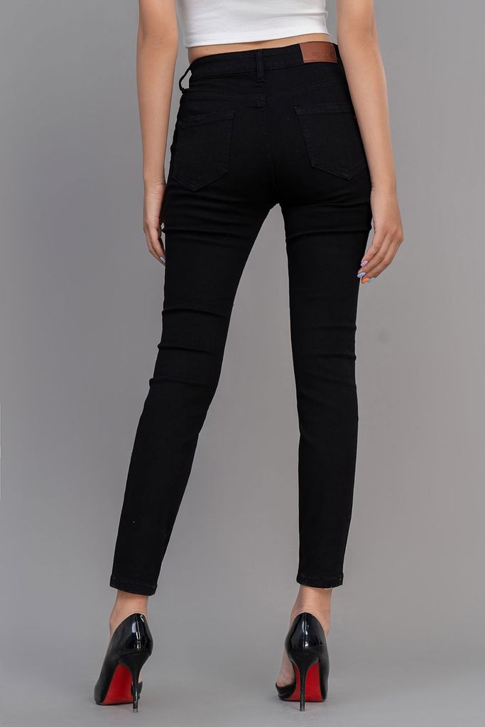 Quần Jeans Nữ Ống Col Vừa