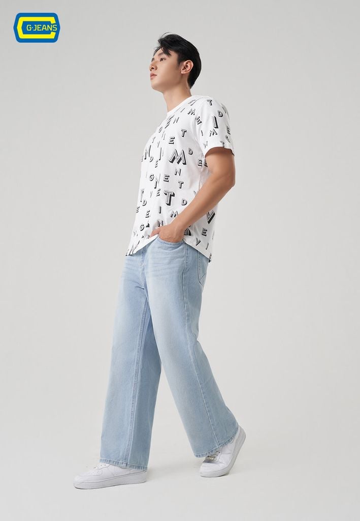 Quần Jeans Nam Ống Suông D1124J8688