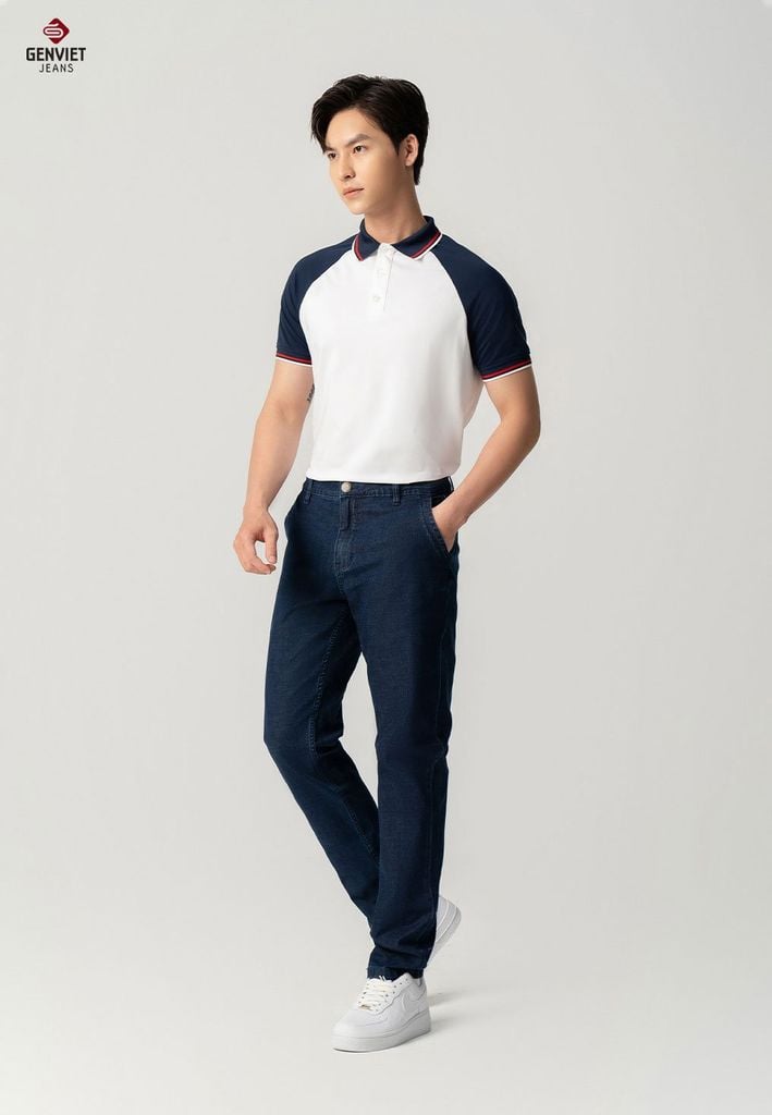 Quần Jeans Nam Ống Col Đứng D1108J8509