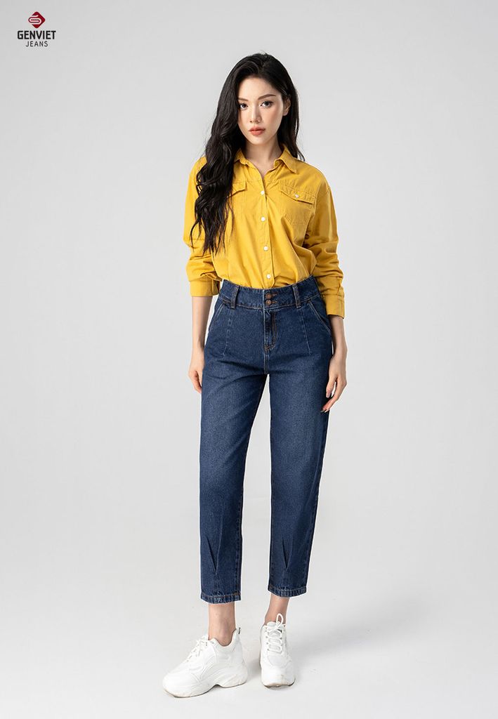 Quần Jeans Nữ Dáng Baggy