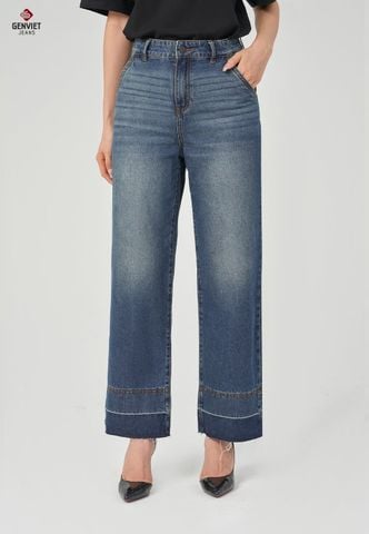 Quần Jeans Nữ Suông Vừa TQ123J8691