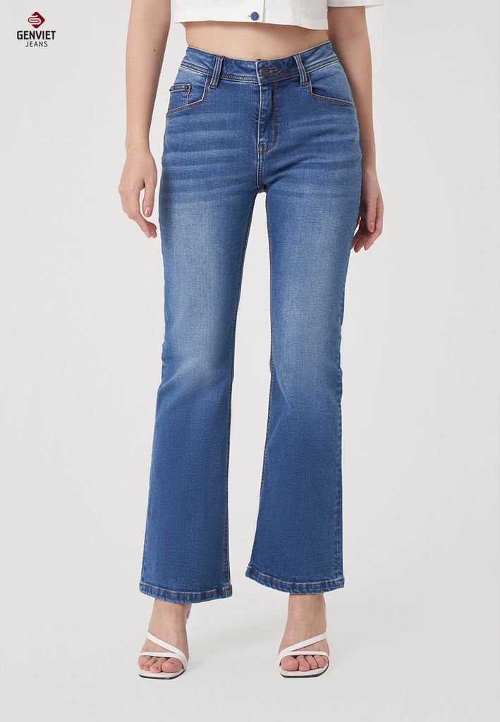 Quần Jeans Nữ Ống Vảy TQ110J8639
