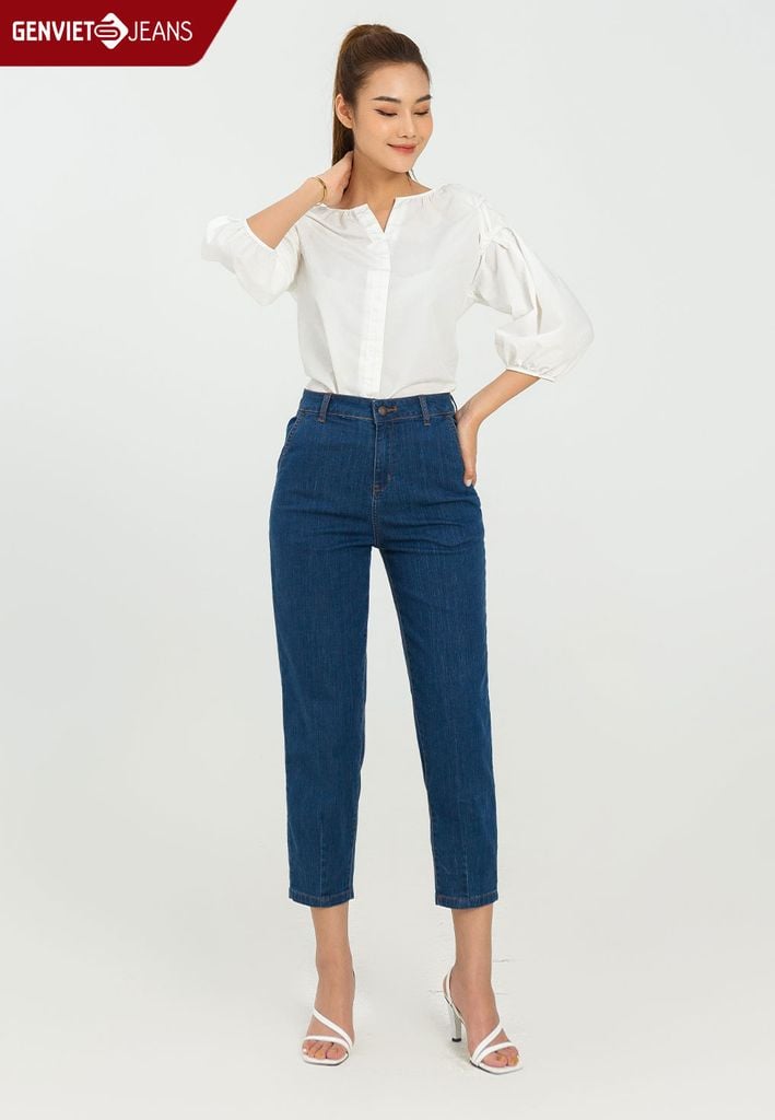 Quần Jeans Nữ Dáng Chinos DQ106J2142