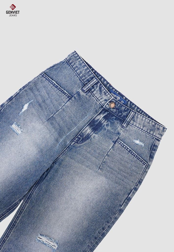 Quần Jeans Nữ Dáng Baggy TQ104J8410