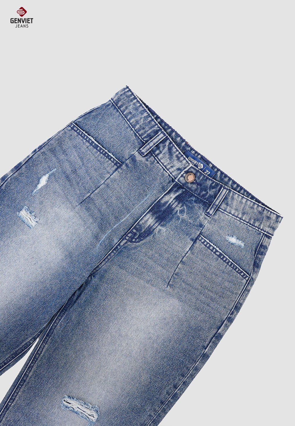  Quần Dài Nữ Jeans Col Thụng TQ104J8410 