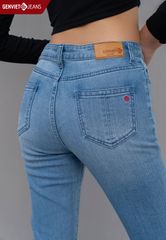 Quần Jeans Nữ Ống Col Vừa
