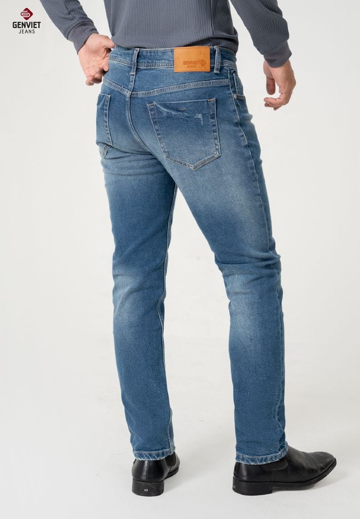 Quần Jeans Nam Ống Col Vừa T1103J8375