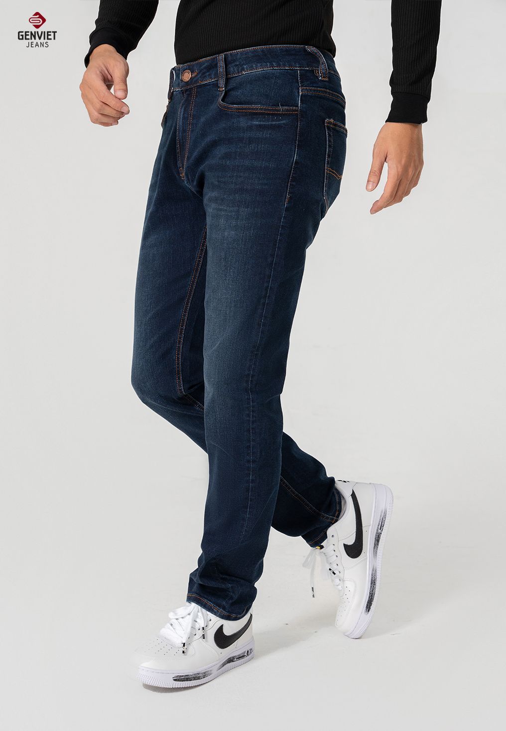  Quần Dài Nam Jeans Col Đứng T1108J8384 