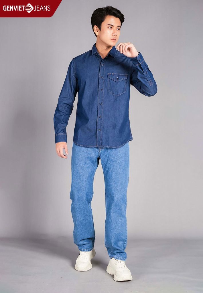 Quần Jeans Nam Ống Đứng D1109J8033