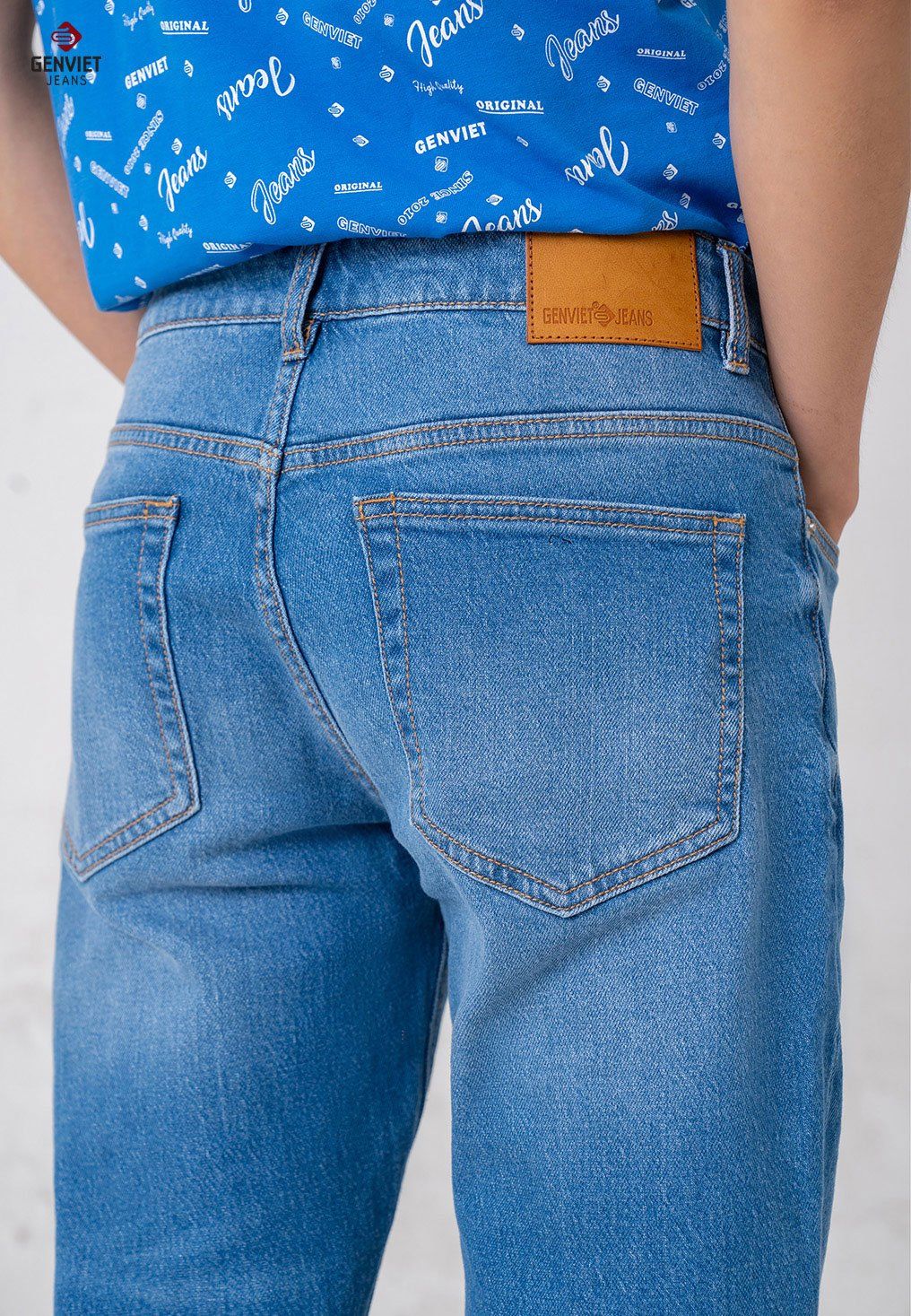  Quần Dài Nam Jeans Col Đứng T1108J8516 