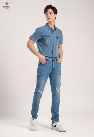Quần Jeans Nam Ống Col Vừa T1103J8139