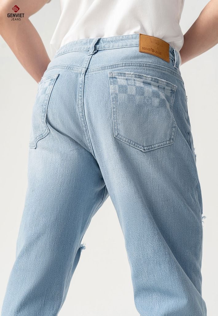Quần Jeans Nam Dáng Col Thụng T1104J8517