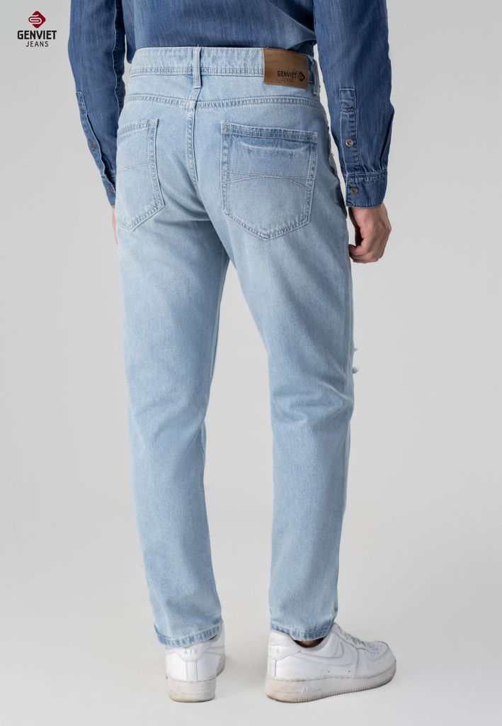 Quần Jeans Nam Dáng Col Thụng T1104J8289