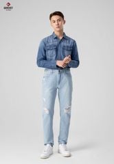 Quần Jeans Nam Dáng Col Thụng T1104J8289