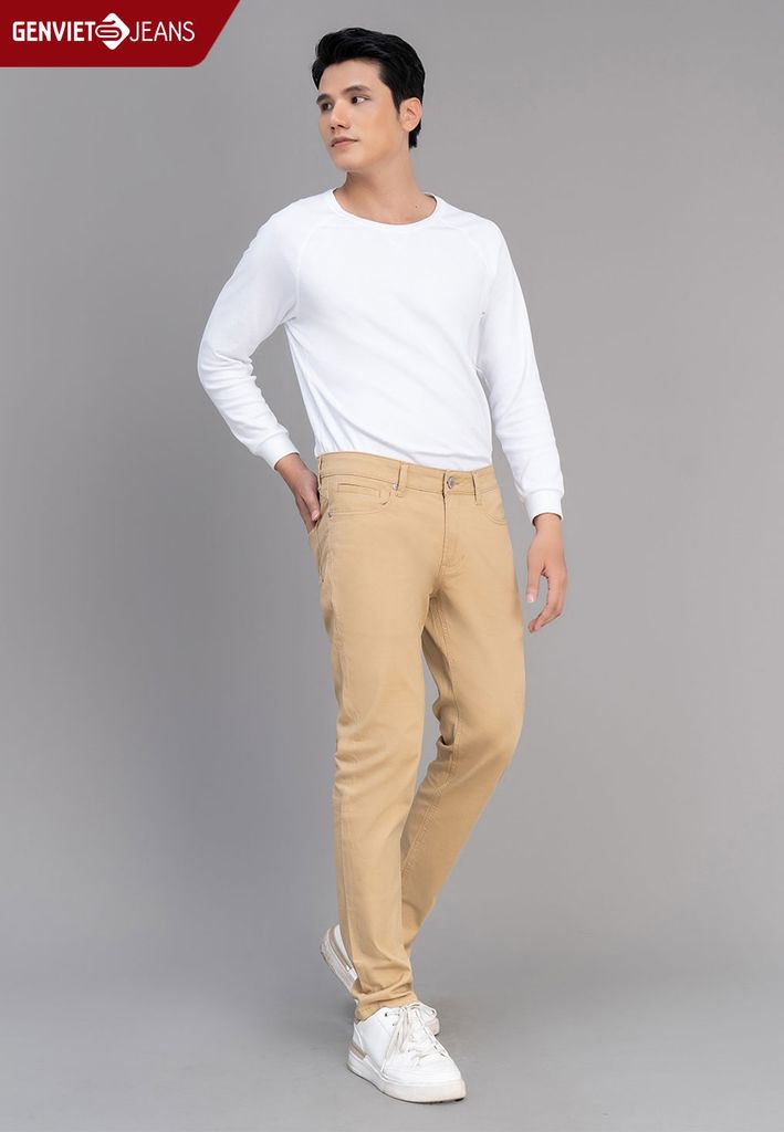 Quần Kaki Nam Ống Col Vừa D1103K2292