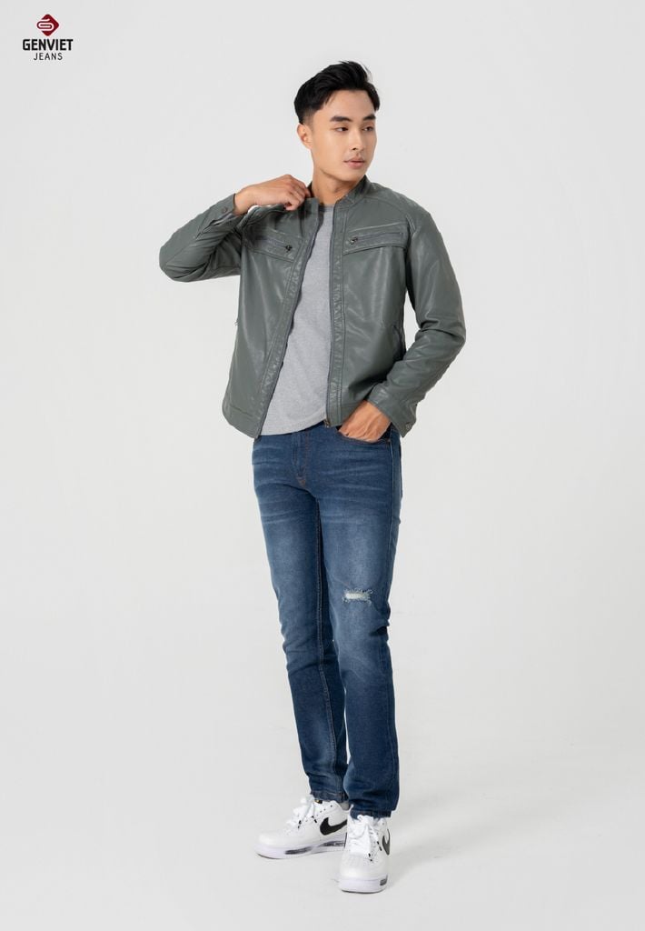 Quần Jeans Nam Ống Col Vừa T1103J8375