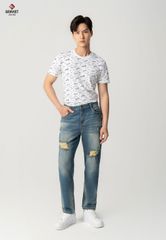 Quần Jeans Nam Dáng Col Thụng T1104J8517