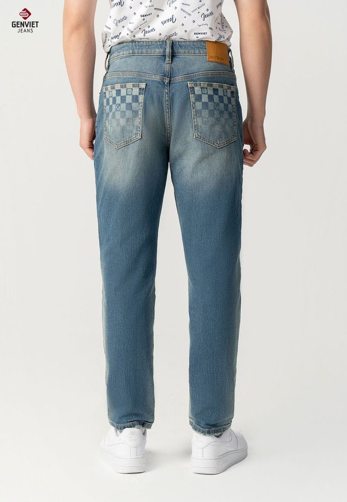 Quần Jeans Nam Dáng Col Thụng T1104J8517
