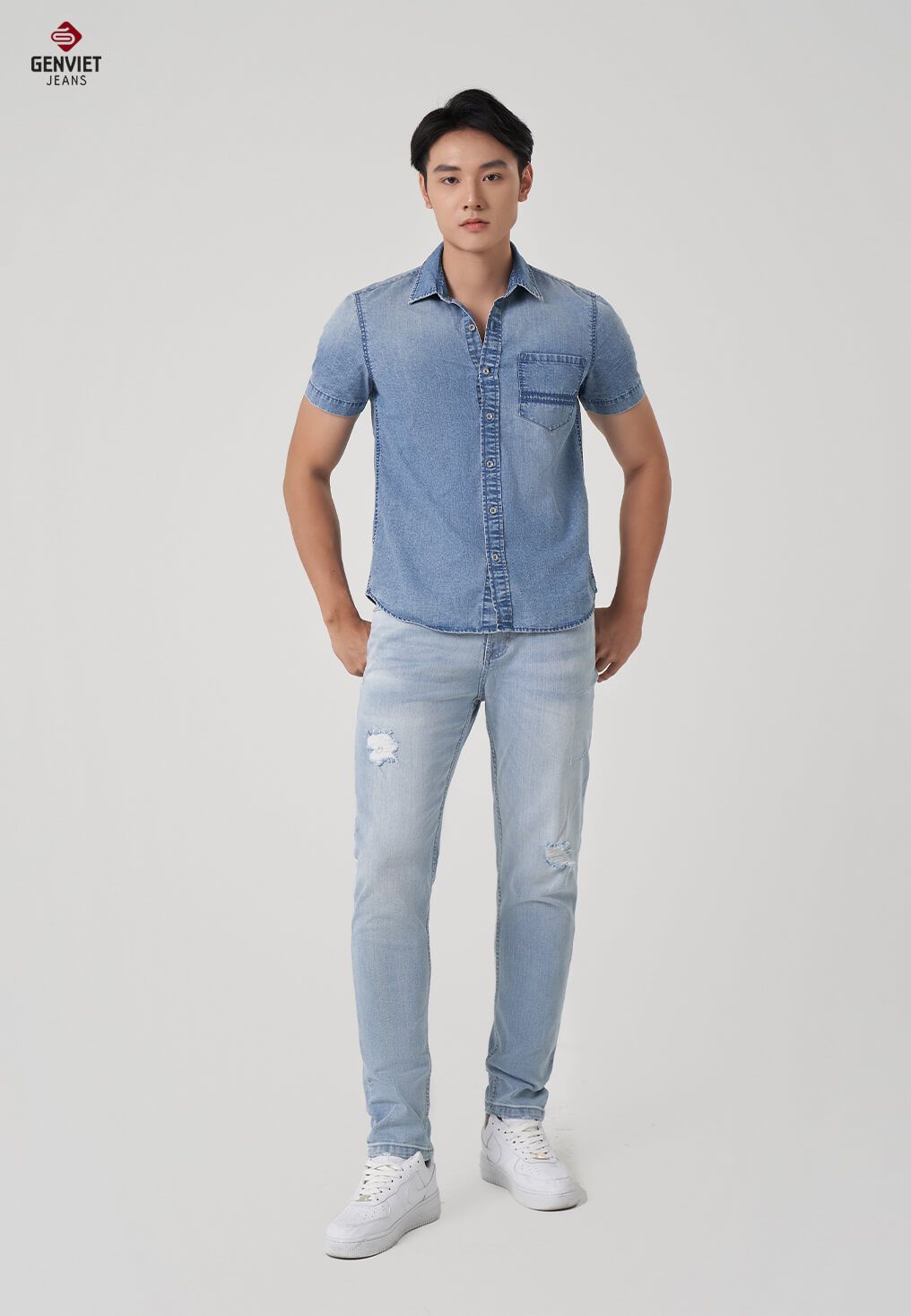  Quần Dài Nam Jeans Col Cơ Bản Thời Trang T1103J8514 