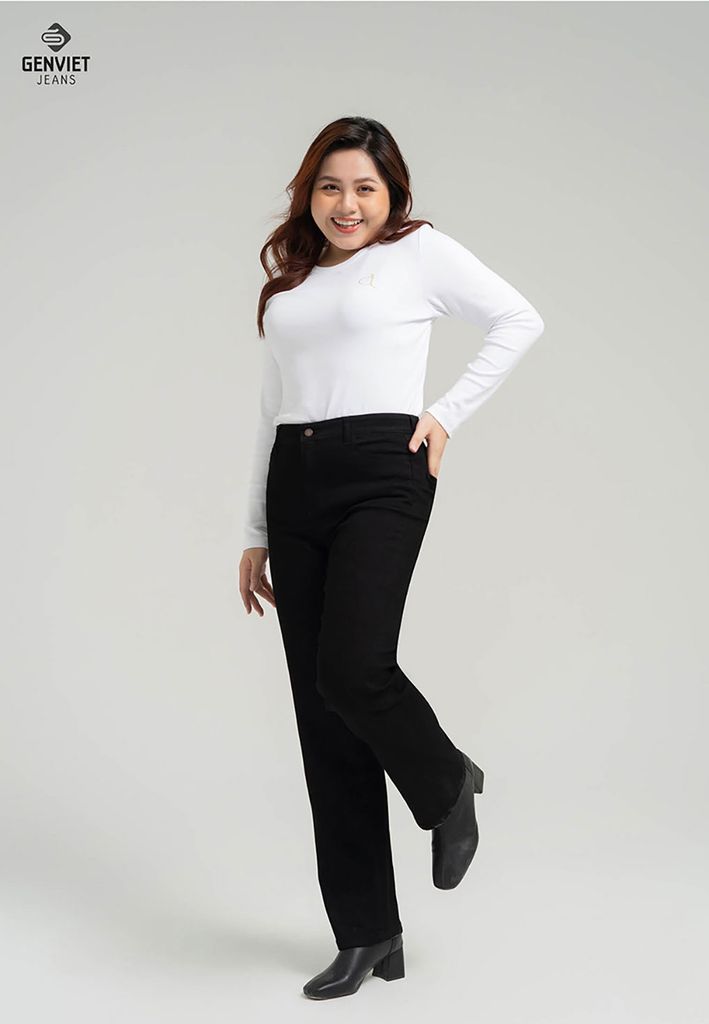 Quần Jeans Nữ Ống Đứng DQ109J8111