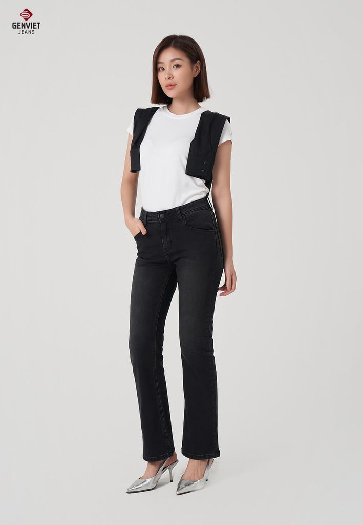 Quần Jeans Nữ Ống Vảy TQ110J8639