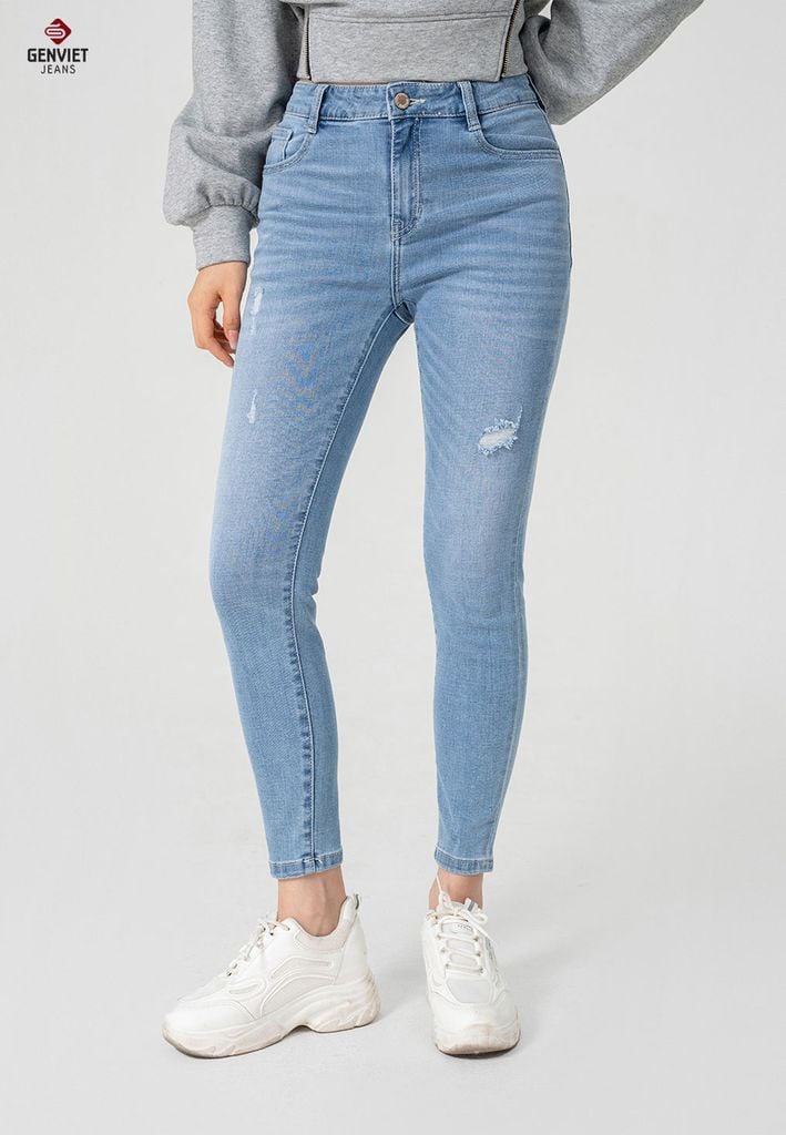 Quần Jeans Nữ Ống Col Vừa TQ103J8391