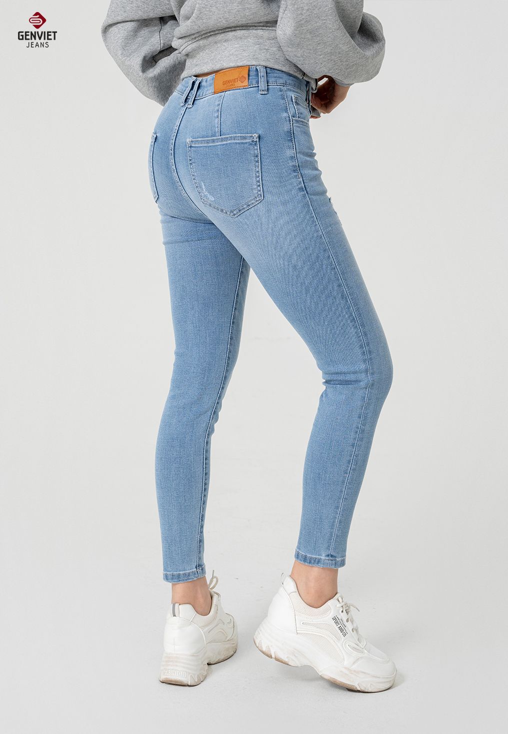  Quần Dài Nữ Jeans Cơ Bản Trẻ Trung TQ103J8391 