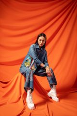 Quần Jeans Nữ Ống Suông XQ124J8605