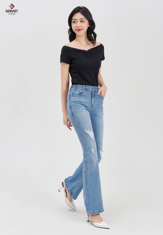 Quần Jeans Nữ Ống Vảy TQ110J8153