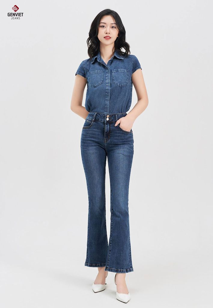 Quần Jeans Nữ Ống Vảy TQ110J8161