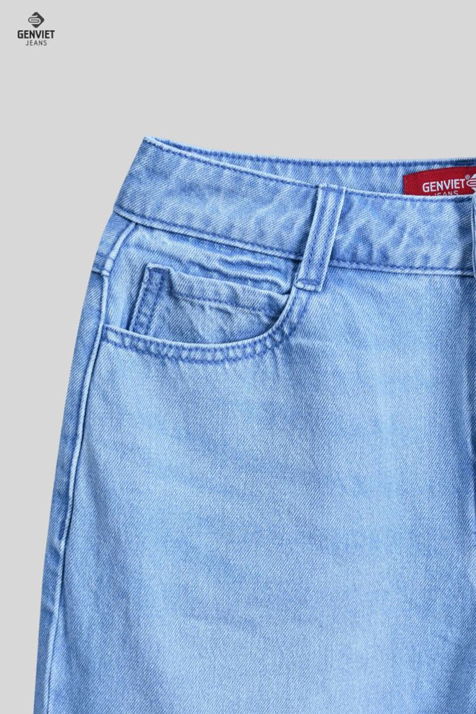 Quần Dài Nữ Jeans Suông TQ124J8156