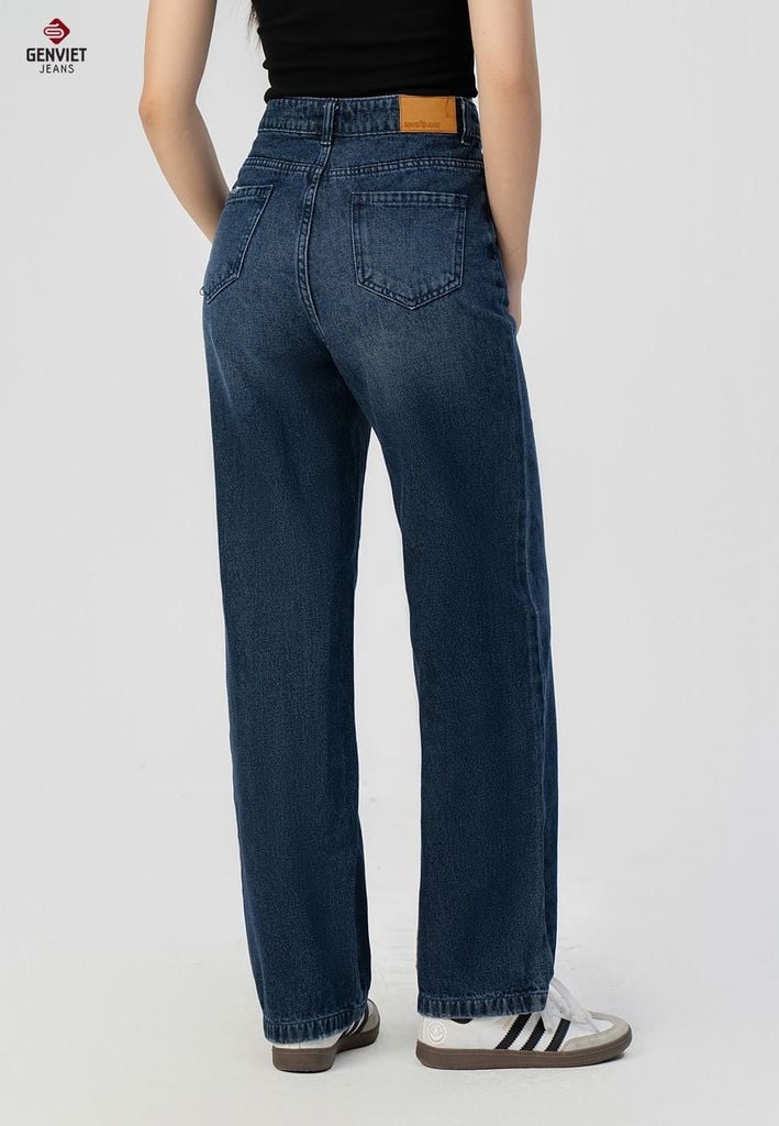 Quần Jeans Nữ Ống Suông TQ124J8637